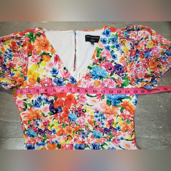 NWOT Mary Katrantzou X Lipsy London Vibrant Multicolor Floral Mini Dress. 4 US. - Picture 7 of 12